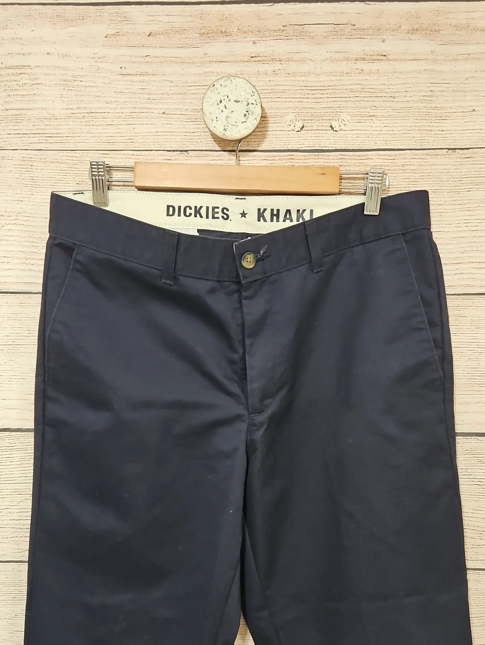 💟 Dickies Men's Navy Blue Regular Taper Chino Pants 34x30